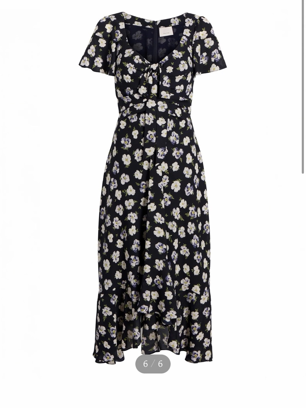 Cinq A Sept Mini Tossed Poppies Isha dress NWT size 6.